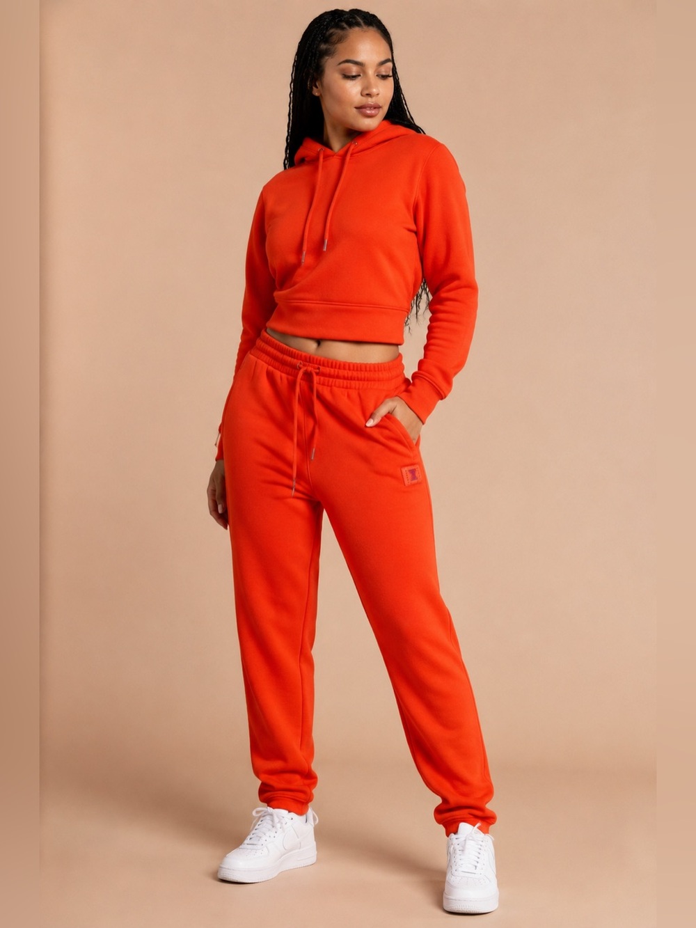 Savage X Fenty Orange Fleece Sweatpants Joggers XS